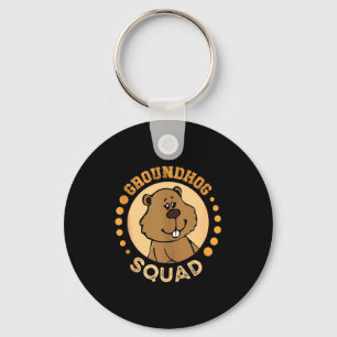 Chaveiro Esquadrão Engraçado de Tatu-bola Design Feliz Dia
