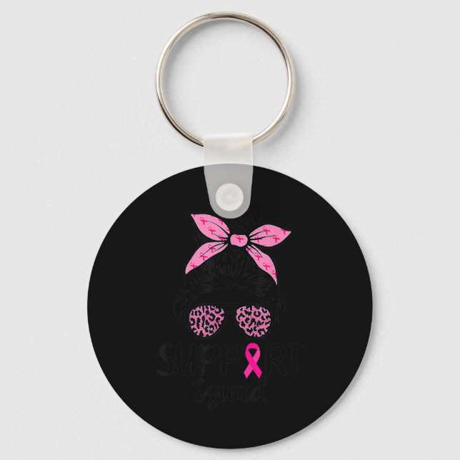 Chaveiro Esquadrão Laço Rosa Leopard Cabelo Desarrumado Con (Frente)