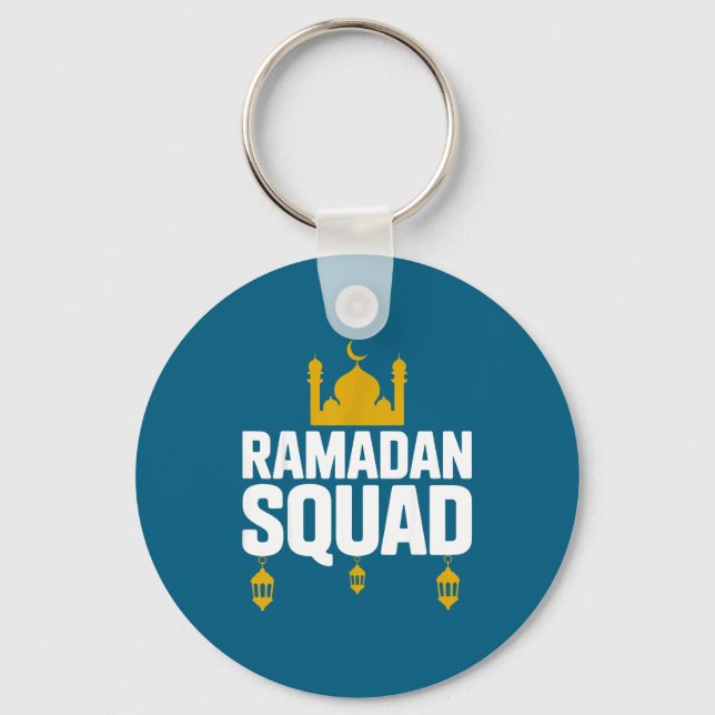 Chaveiro Esquadrão Ramadan ouro design de lanterna de mesqu (Frente)
