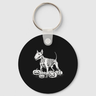 Chaveiro Esqueleto de Bull Terrier Aniversário Halloween Ho