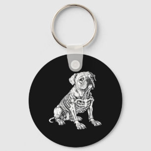 Chaveiro Esqueleto de Cachorro Bulldog Inglês Feminino Hall