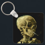 Chaveiro Esqueleto de Fumagem de Van Gogh<br><div class="desc">Chaveiro com a pintura a óleo de Vincent van Gogh Caveira de um Esqueleto com Cigarro em Chamas (1885-86). Um presente excelente para fãs do Poste-impressionismo e da arte holandesa!</div>