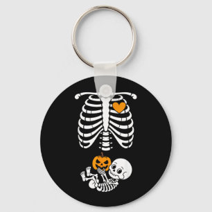 Chaveiro Esqueleto de Halloween Bebê Caixa Torácica Materno
