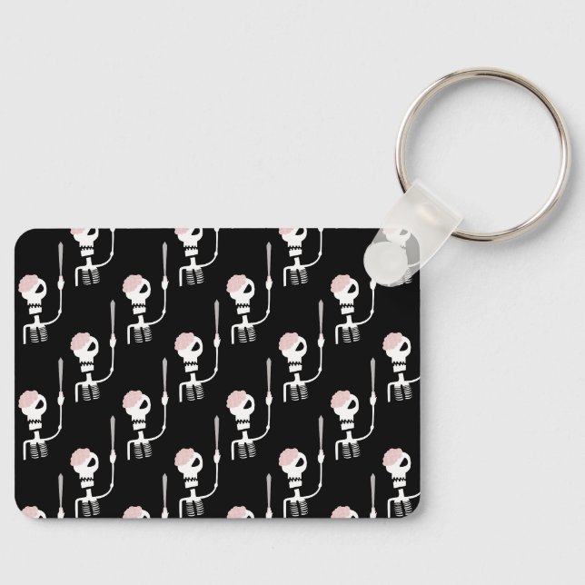 Chaveiro Esqueleto de Halloween com Espada (Frente)