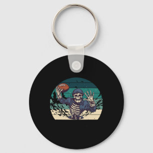 Chaveiro Esqueleto de Halloween do Retro de Futebol