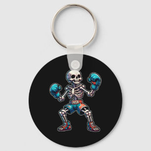 Chaveiro Esqueleto de Kickboxing Kickboxer Muay Thai Lutado