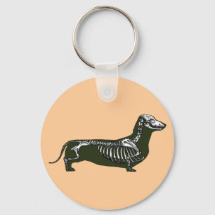 Chaveiro esqueleto do dachshund