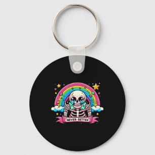 Chaveiro Esqueleto Engraçado Camisas De Halloween Nunca Mel