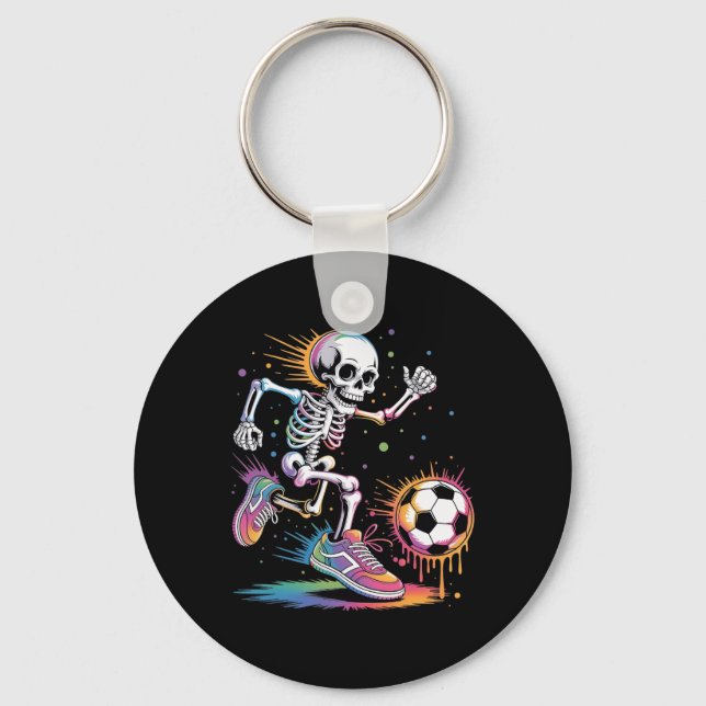 Chaveiro Esqueleto Engraçado de Futebol com Gotejamento Got (Frente)