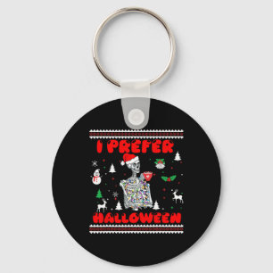 Chaveiro Esqueleto Engraçado Eu Prefiro o Halloween Febre N