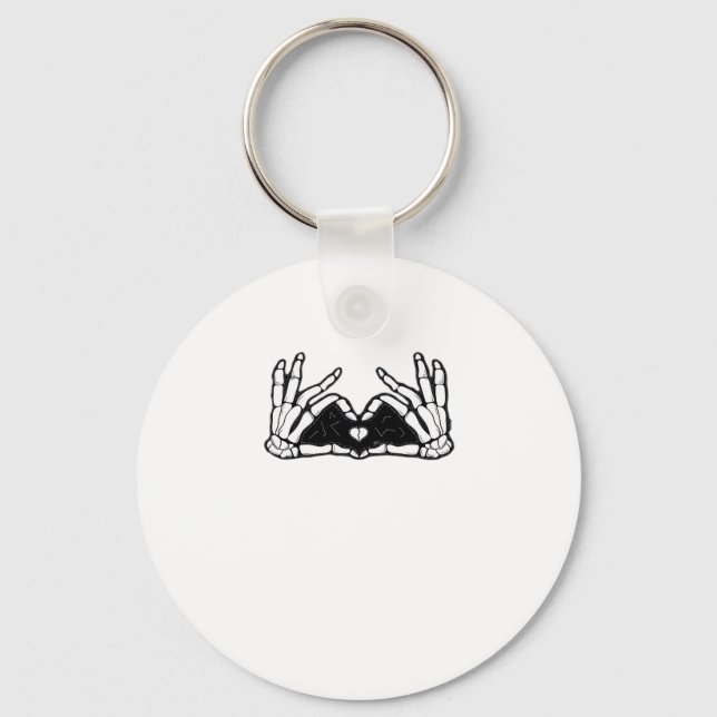Chaveiro Esqueleto Mãos O Coração (Frente)