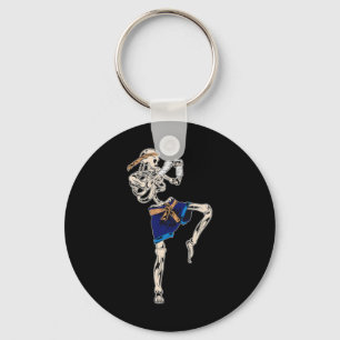 Chaveiro Esqueleto Muay Thai Halloween Kickboxing Mma Lutad