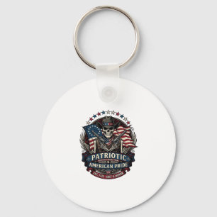 Chaveiro Esqueleto Patriota Cowboy Patriota Escuro Esquelet