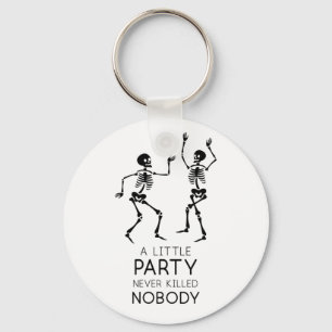 Chaveiro Esqueletos de dança do Halloween contemporâneo