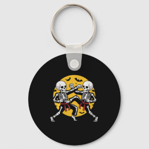 Chaveiro Esqueletos de Halloween Karate Artes Marciais Prem