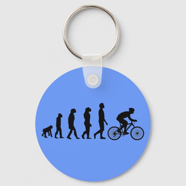 Chaveiro Esquema de Evolução Humana do Ciclismo Moderno (Frente)