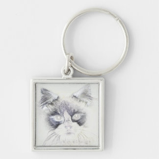 Chaveiro Esquema de lápis de gato