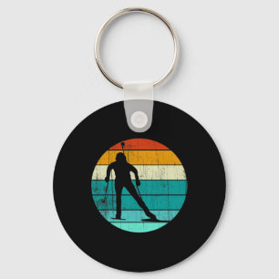 Chaveiro Esqui Biathlon Vintage Retro Biathlon Skiing