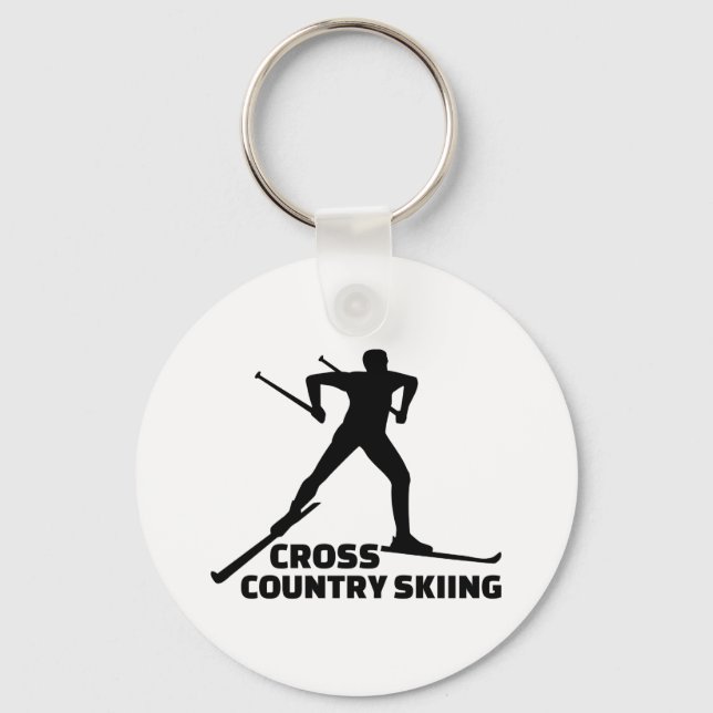 Chaveiro Esqui cross country (Frente)
