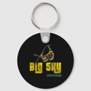 Chaveiro Esqui da Vintage de Big Sky Montana