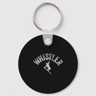 Chaveiro Esqui e Snowboard de Whistler Vintage Whistler Esq