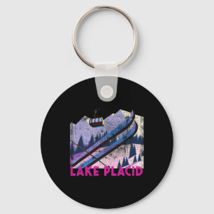 Chaveiro Esqui em Lake Placid - Estilo Vintage Esqui em Lak