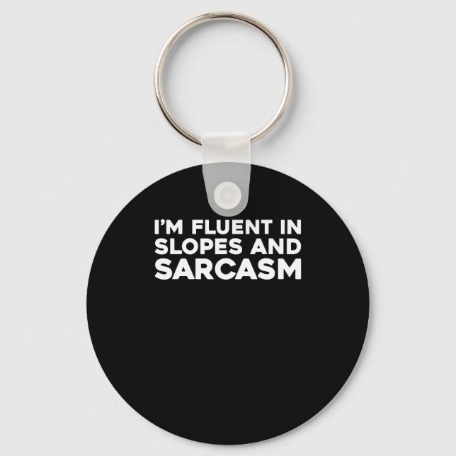 Chaveiro Esqui esquiador - Esportes de inverno - Esqui 1 (Frente)