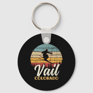 Chaveiro Esqui Vail Colorado Montanha Vintage Ski