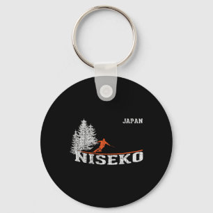 Chaveiro Esqui Vintage Niseko Japão Estilo Anos 80