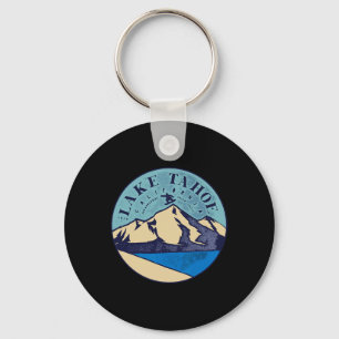 Chaveiro Esqui vintage no Lago Tahoe Montanhas nevadas