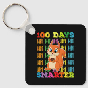 Chaveiro Esquilo 100 Dias Mais Inteligente 100º Dia de Aula