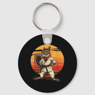 Chaveiro Esquilo de Judô Pôr do Sol Taekwondo Caratê MMA Es