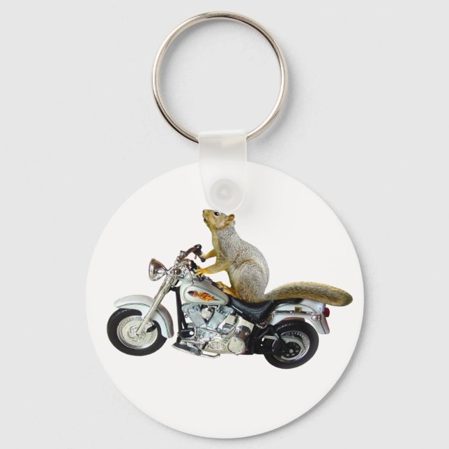 Chaveiro Esquilo em Moto (Frente)