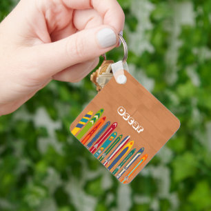 Chaveiro Esquis Vintage Legais Personalizados Para Esquiado