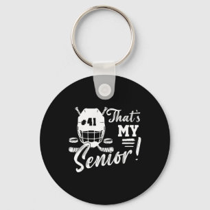 Chaveiro Essa É Minha Camisa De Hockey Senior Noturna Númer