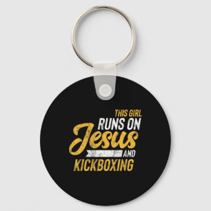 Chaveiro Essa Garota Funciona Com Jesus E Kickboxing