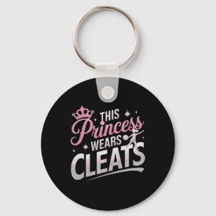 Chaveiro Essa Princesa Usa Crachás Futebol Engraçado Pé Pla