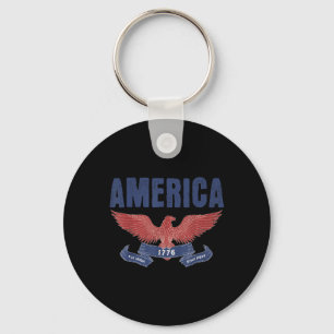 Chaveiro Est 1776 Patriótico Bandeira Americana Americana 4