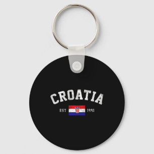 Chaveiro Est. Dia da Independência da Bandeira da Croácia,