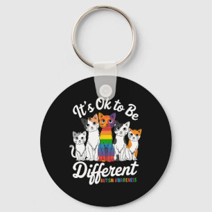 Chaveiro Está Certo Ser Diferente Do Autismo Gato-Quebra-ca