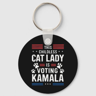 Chaveiro Esta Dona de Gatos sem Filhos está votando Kamala