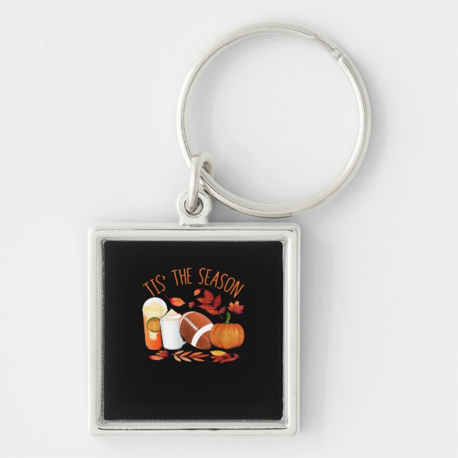 Chaveiro Esta É A Época De Futebol Pumpkin - Athle De Ação  (Frente)