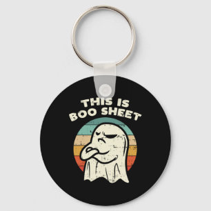 Chaveiro Esta É A Folha De Boo Ghost Retro Halloween Costum