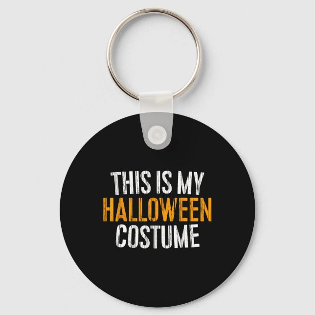 Chaveiro Esta É A Minha Costume De Halloween (Frente)
