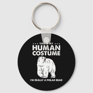 Chaveiro Esta é a minha fantasia humana. Sou mesmo um Urso