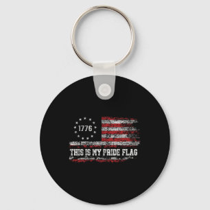 Chaveiro Esta É Minha Bandeira do Orgulho EUA Americana 4 d