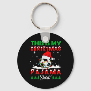 Chaveiro Esta é minha camisa de Natal de futebol do Papai N