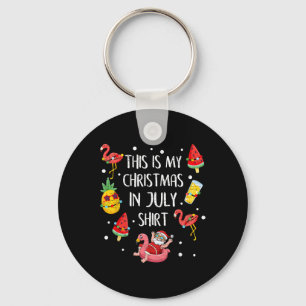 Chaveiro Esta É Minha Camisa De Natal Em Julho Xmas Verão F