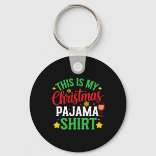 Chaveiro Esta é Minha Camisa de Pijama de Natal, Camisas de