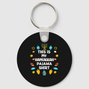 Chaveiro Esta é Minha Camisa de Pijama do Hanukkah Chanukah